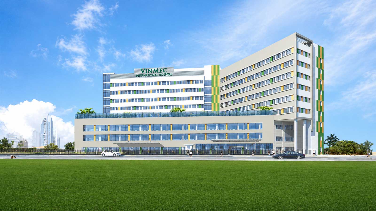 Phối cảnh bệnh viện đa khoa quốc tế Vinmec tại siêu dự án Vinhomes Global Gate Hạ Long, hệ sinh thái y tế đặc quyền cho cư dân Vịnh Bình Minh 1.