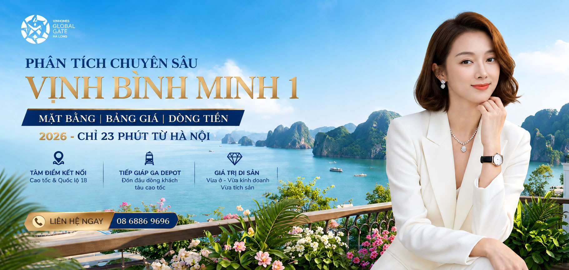 Chuyên gia tư vấn Ninh Hương đánh giá chuyên sâu phân khu Vịnh Bình Minh 1 thuộc dự án Vinhomes Global Gate Hạ Long: Cập nhật bảng giá, mặt bằng và bài toán dòng tiền 2026